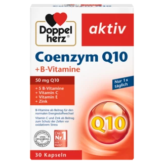 Illustration of the product packaging Doppelherz aktiv Koenzim Q10  front view